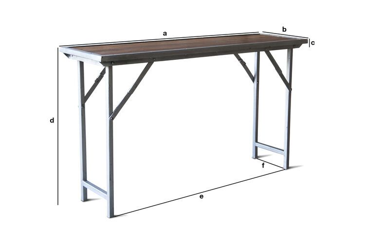 Product Dimensions Teak console Bollène