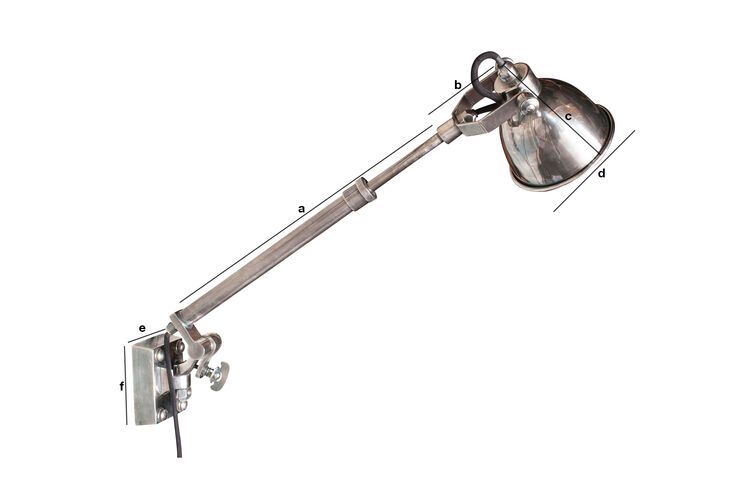 Product Dimensions Telescopic silver wall sconce Tuk