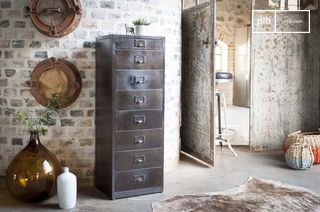 8-drawer metal filing cabinet