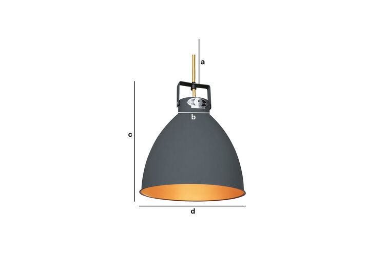 Product Dimensions Jieldé ceiling light 24cm Augustin