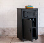 It has two separate storage areas