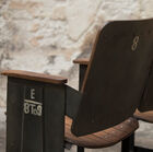 The benches are numbered theatre seat effect.