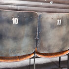 The metal and numbered back gives a sublime antique look.