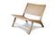 Miniatuur Fauteuil van natuurlijk riet Thisted Productfoto