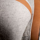 The leather bands blend subtly with the wool.