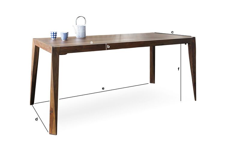 Produktdimensionen Tisch Kittell