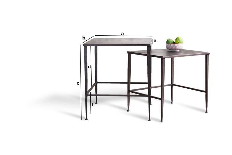 Produktdimensionen Tischset Philadelphia