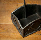 Metal servant, squares and rounded edges.