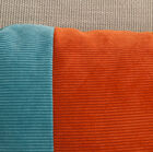 The cushion is made of a soft corduroy velvet.