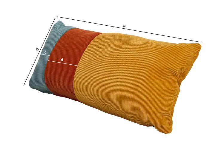 Product Dimensions Tricolor Mathis cushion