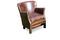 Miniatuur Fauteuil van de professor in hazelnootkleurig leer Turner Productfoto