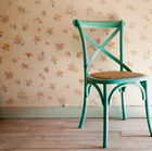 Turquoise wooden chair Pampelune