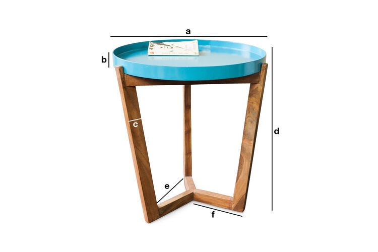 Product Dimensions Turquoise Stockholm Table