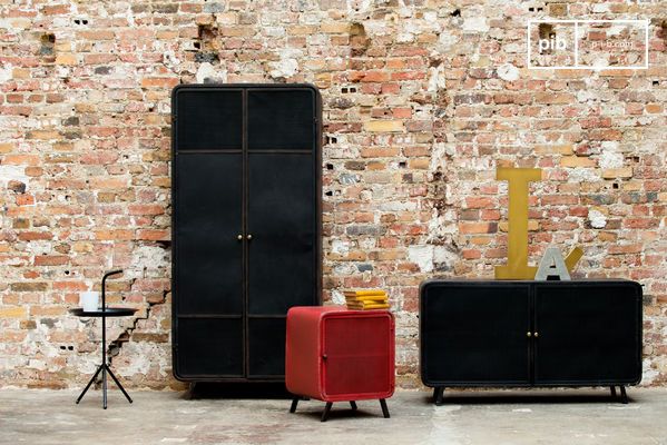 TV cabinet or china cabinet with rounded lines.