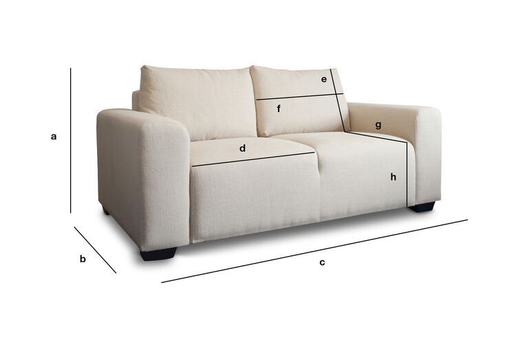 Product Dimensions Two-seater sofa Kamelly