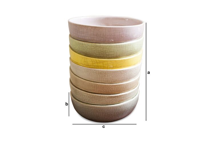 Produktdimensionen Vase Amalia