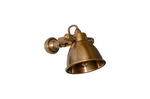 Verouderde messing wandlamp Bistrot