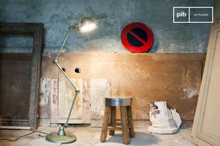 Vespa green Jieldé floor lamp