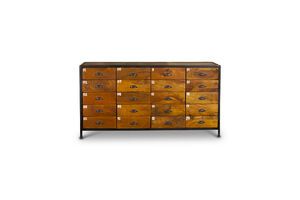 Vintage Holz- und Metalltheke Shawinigan