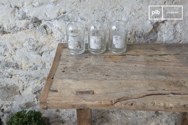 100% oud iepenhout, elk stuk is uniek