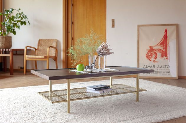 Notenhouten salontafel Neutra