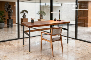 Walnut desk with drawer Velina
