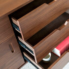 The buffet has 3 nice central drawers.