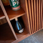 Its satin walnut shade