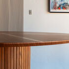 Its matte walnut tone highlights the natural grain