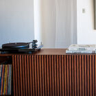 Its satin walnut tone adds depth and elegance