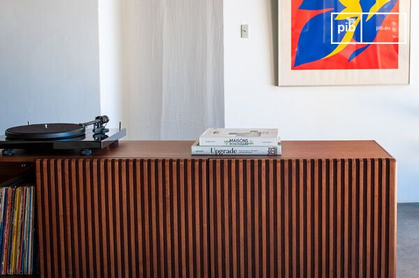 Its satin walnut tone adds depth and elegance