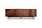 Miniature Walnut-tone wood TV unit Pillar Clipped