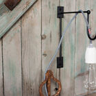 Originale Haken in schwarzer Farbe, ganz aus Metall.