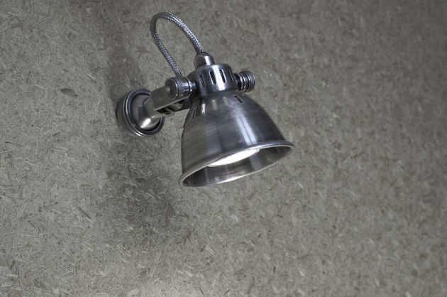 Zilveren wandlamp Bistrot