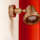 Wandleuchte aus goldfarbenem Messing Cherny