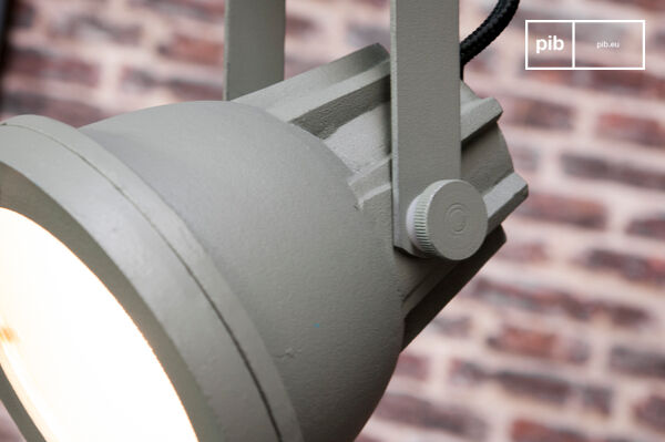 The suspension has a window that softens the light.