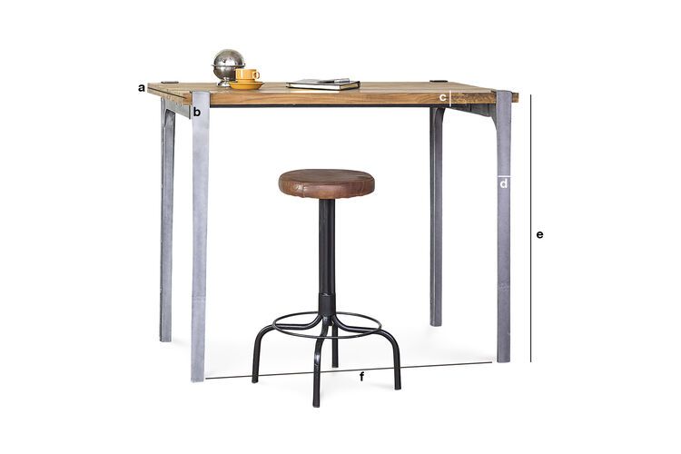 Product Dimensions Solid wood high table Wellington