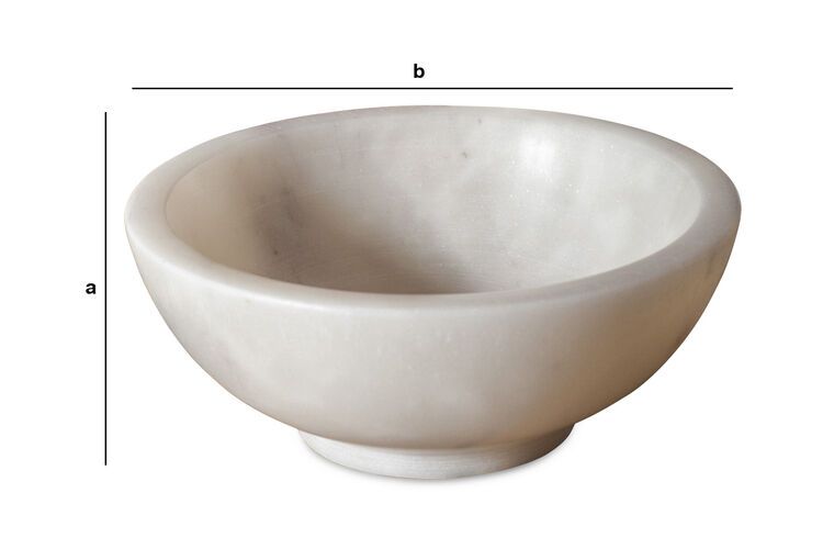 Product Dimensions White marble bowl Wäg