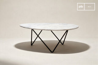 White marble coffee table Trivisan