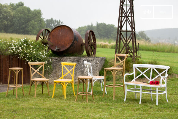 The bench has an undeniable retrospective charm.