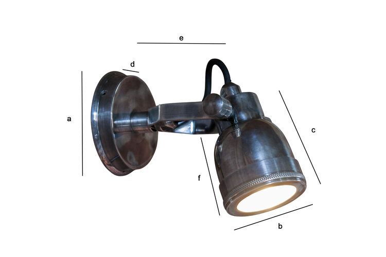 Product Dimensions Adjustable metal wall sconce Winston