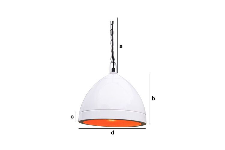 Productafmetingen Witte hanglamp Këpsta 