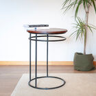 Wood and metal side table Cino