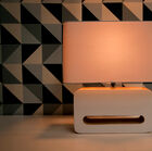 The lampshade gently diffuses the light for a beautiful table lamp.