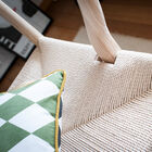 The light rattan structure fits elegantly into the seat.