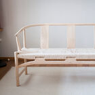 Wrap-around backrest for a soft structure with rounded corners.