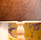 Charm of weathered wood. Lampshade provided.