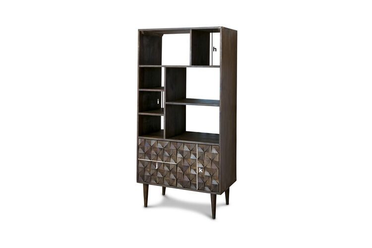 Product Dimensions Wooden library Balkis