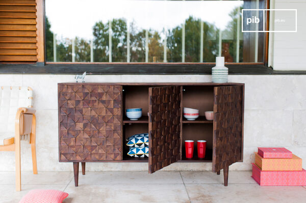 Geometric relief for 100% vintage look