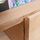 In addition to the design of this tv unit with drawers is the functionality with an open storage